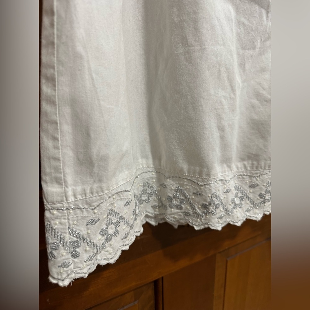 Free People White Crochet and Lace Detail Dress - Picture 4 of 8